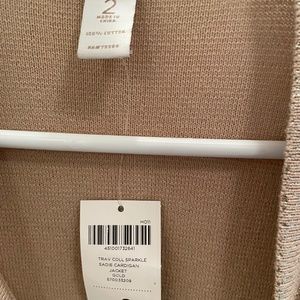Chicos gold jacket size 2